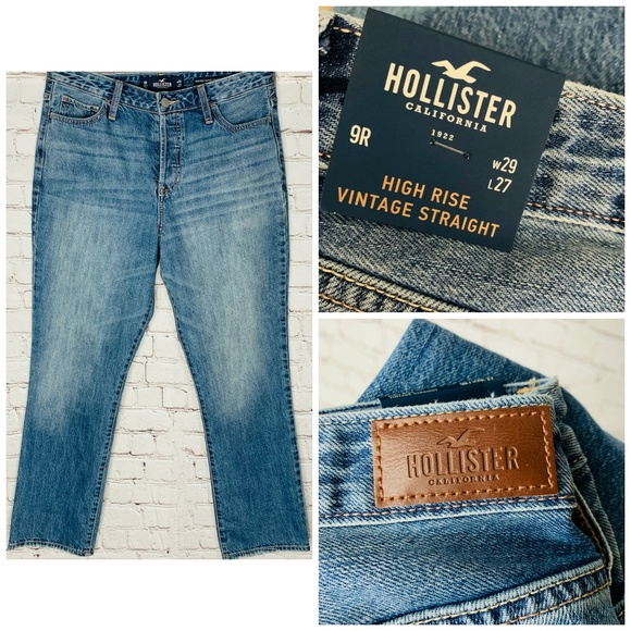 hollister jeans button fly